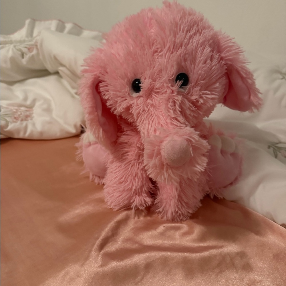 Pink Stuffed Elephant Plush Toy